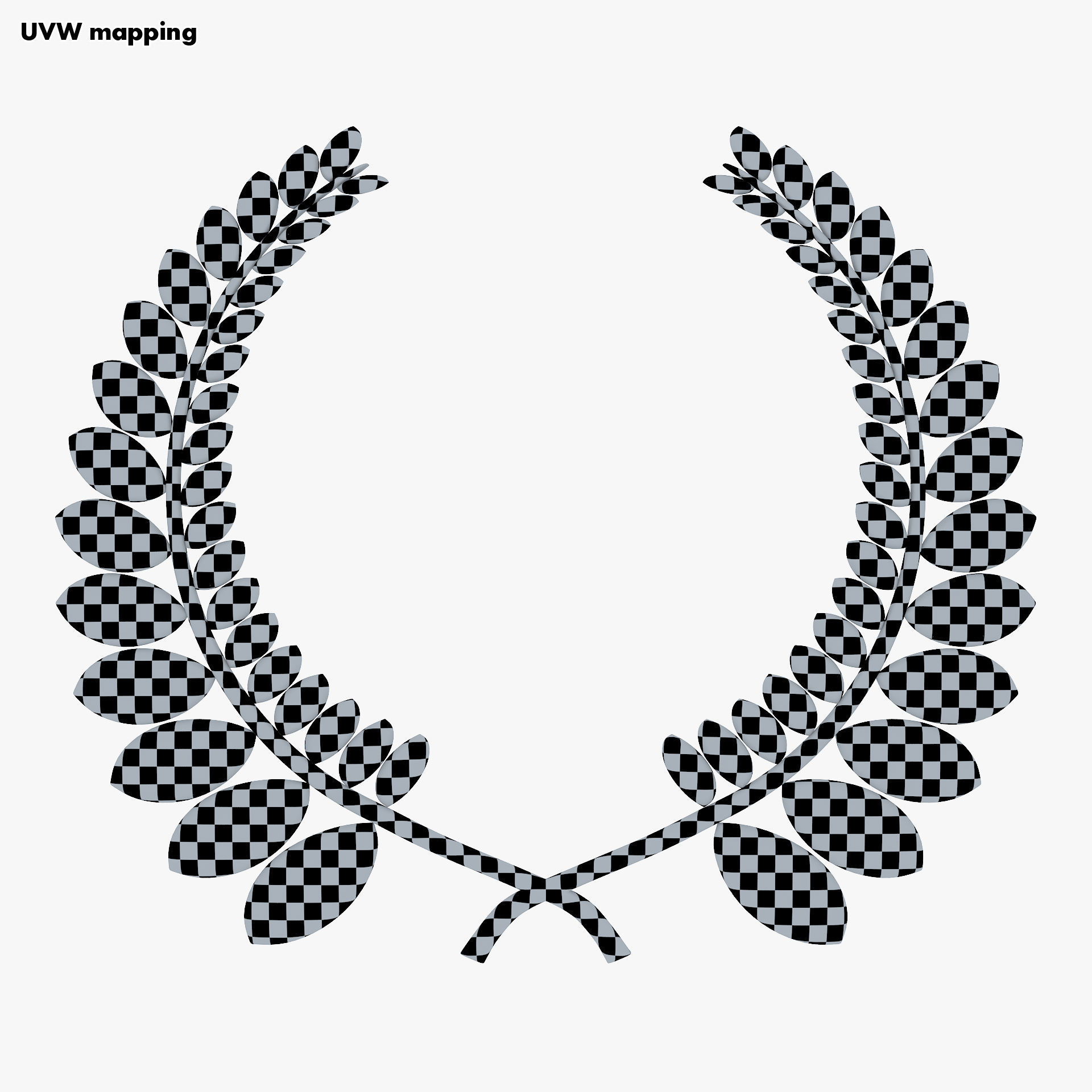 Wreath Emblem Gold v 1 3D model_21