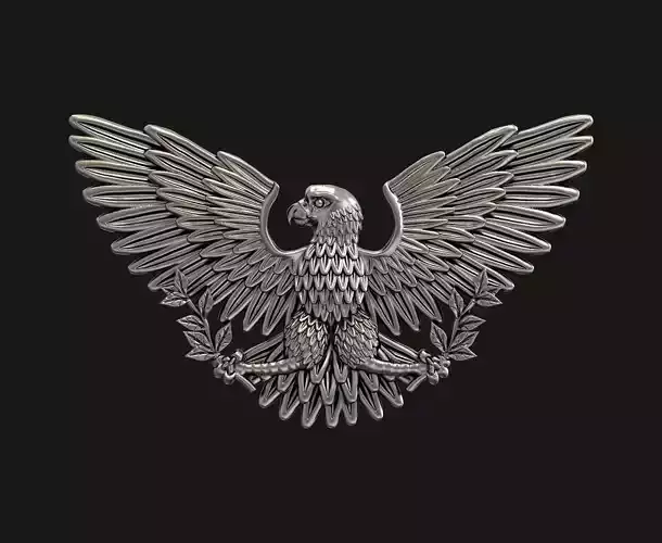 Eagle Coat of arms of USA 3D print model 3D print model