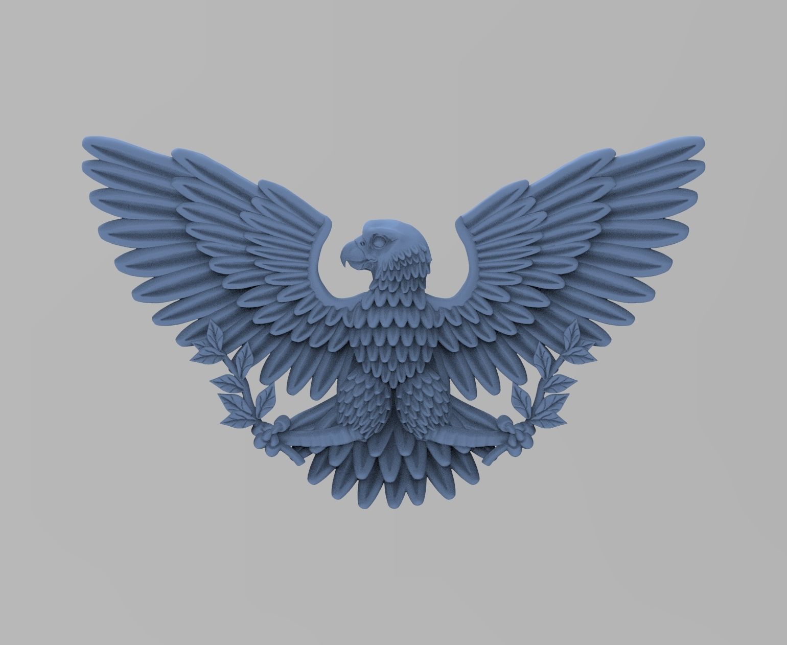 Eagle Coat of arms of USA 3D print model 3D print model_18