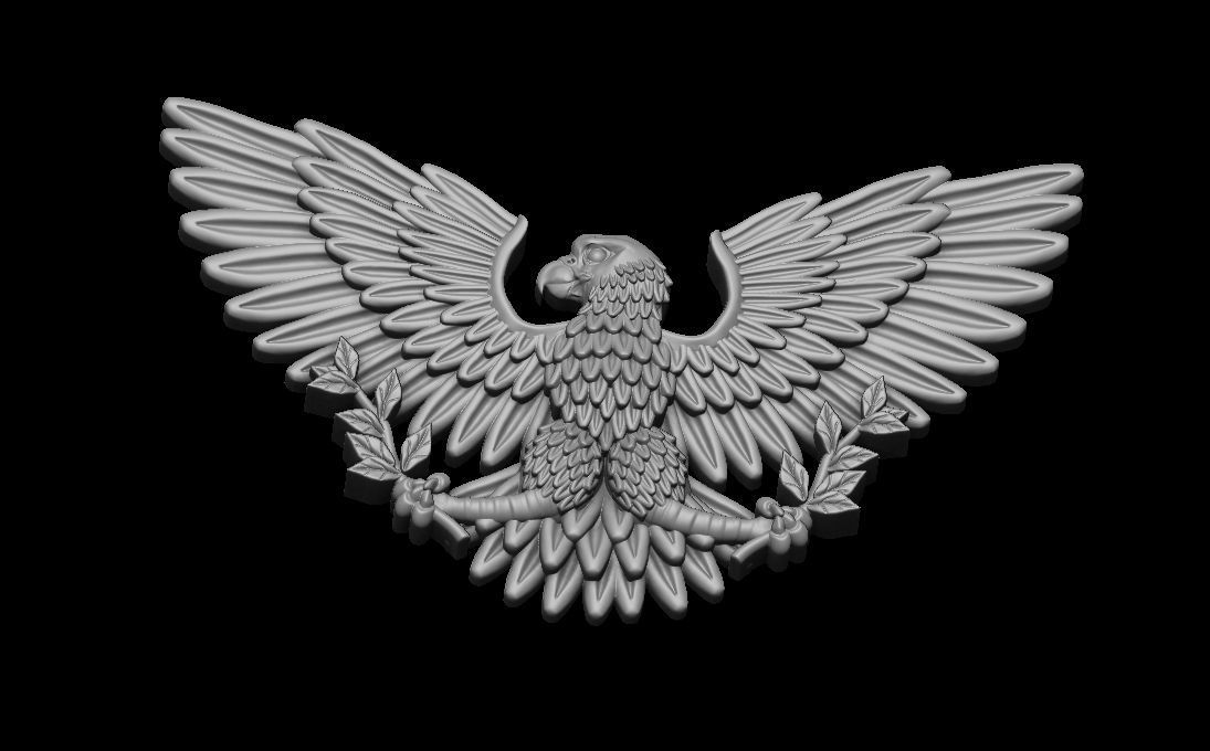 Eagle Coat of arms of USA 3D print model 3D print model_17