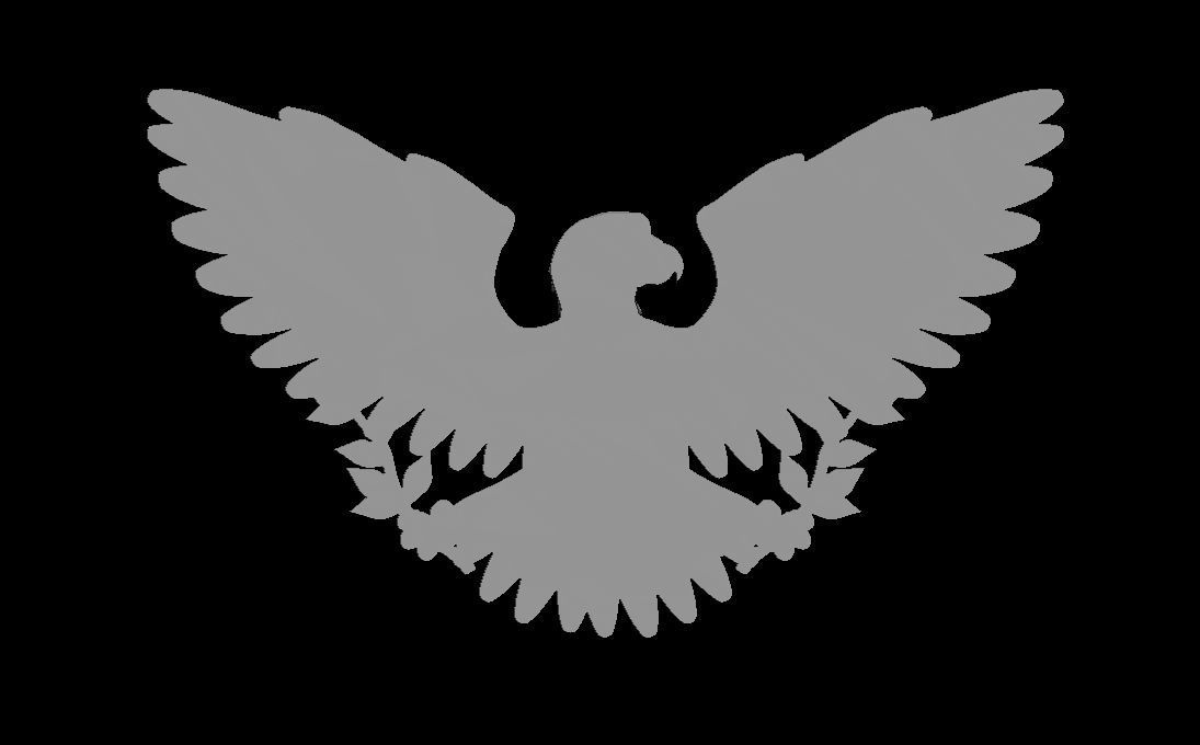 Eagle Coat of arms of USA 3D print model 3D print model_7