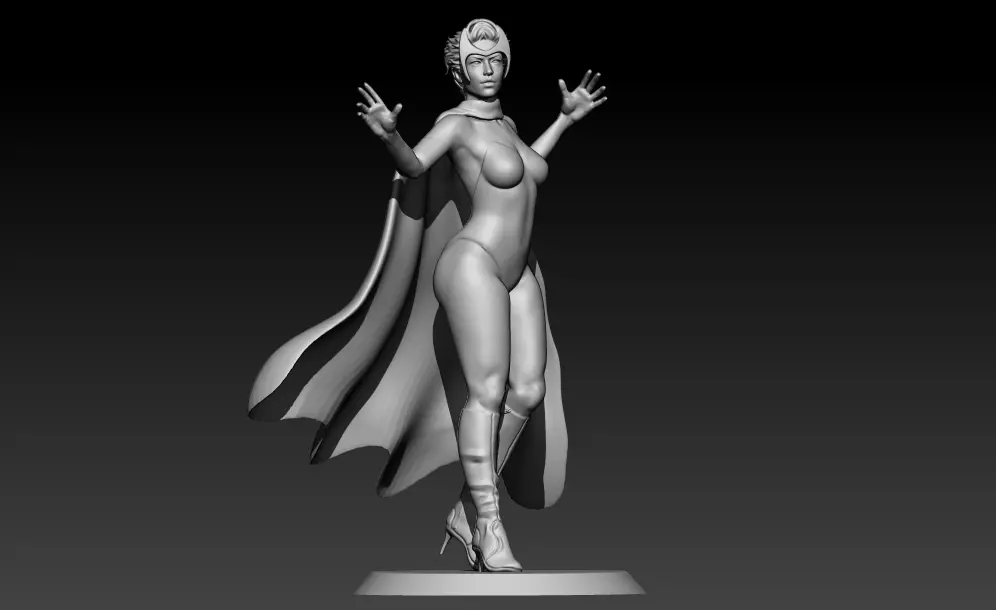 Scarlet Witch statue 3D print model
