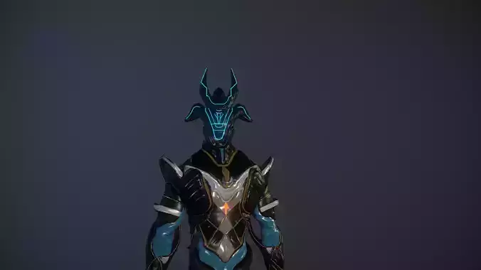 Warframe Anifa Low-poly 3D model