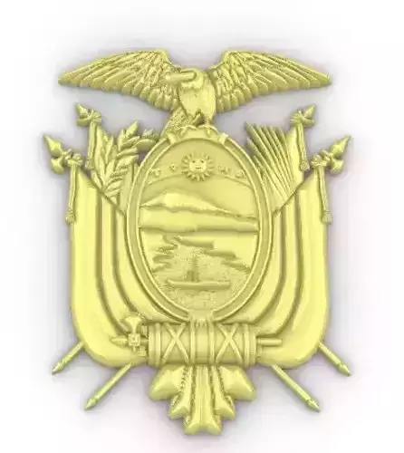 Coat of Arms Ecuador - Escudo de Ecuador 3D print model
