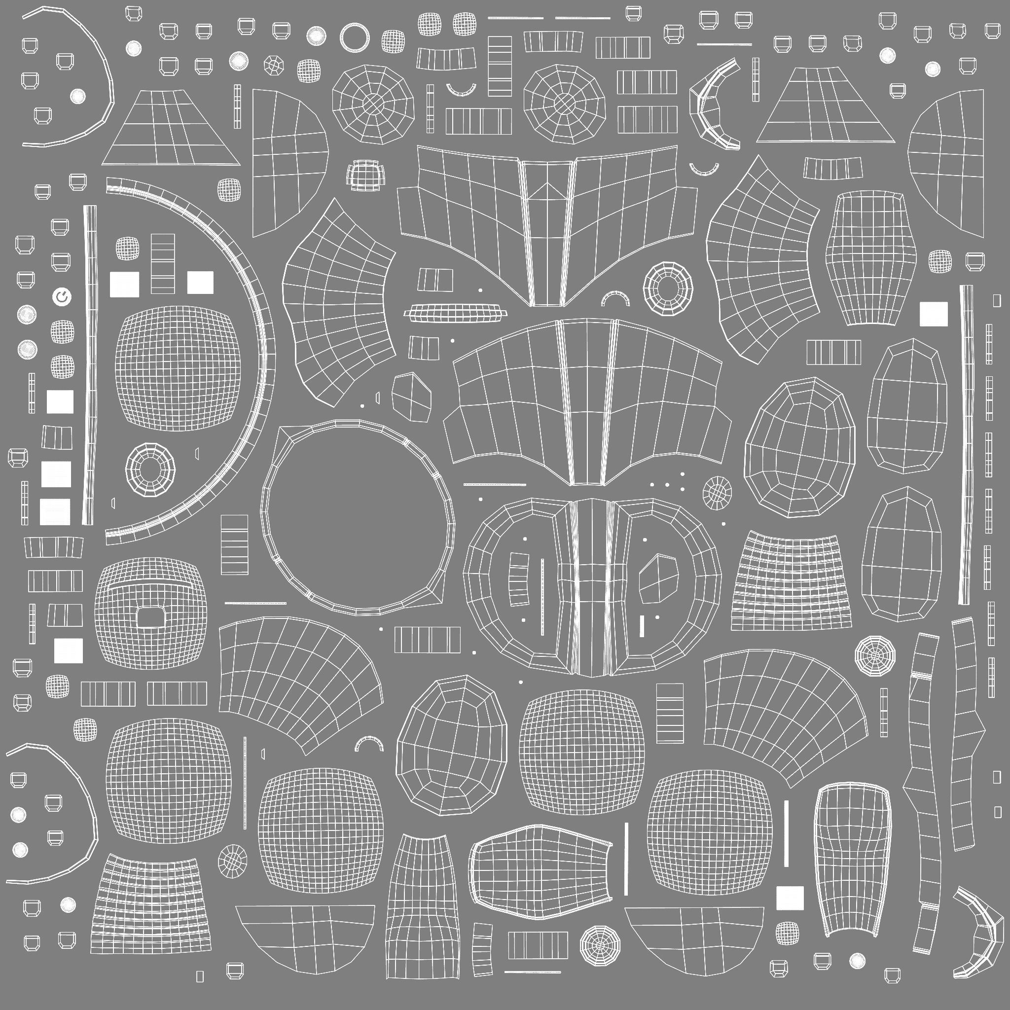 Chubby Robot Low-poly 3D model_35