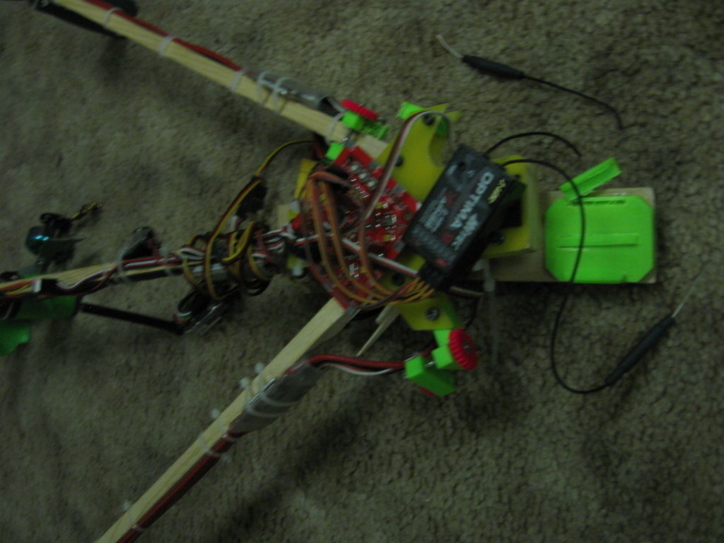 Tricopter block with two holes Free 3D print model_6