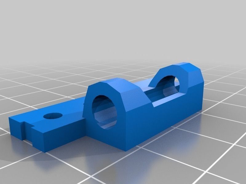 Tricopter block with two holes Free 3D print model_2