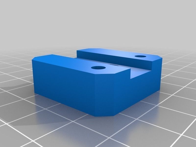 Tricopter block with two holes Free 3D print model_5