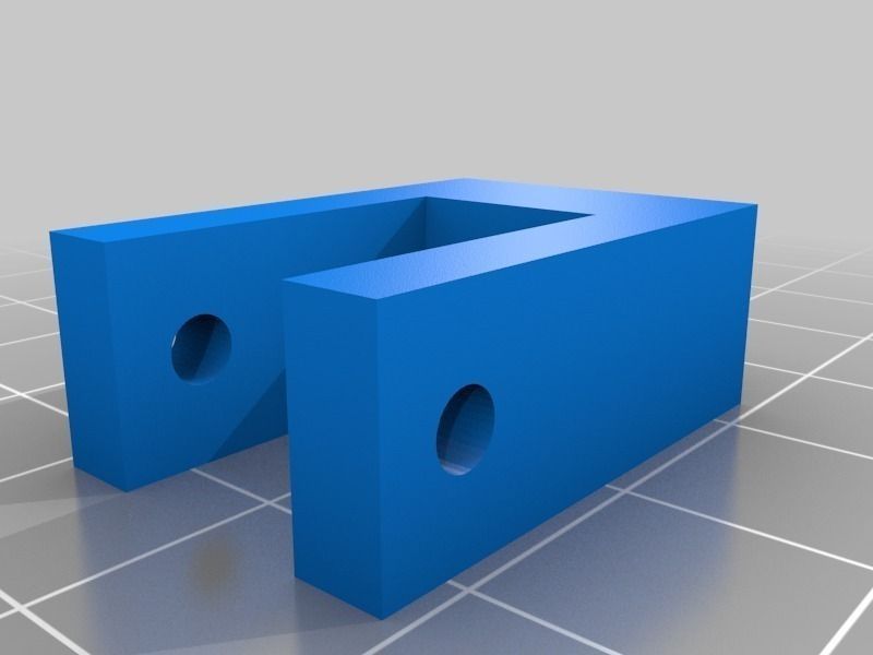 Tricopter block with two holes Free 3D print model_10