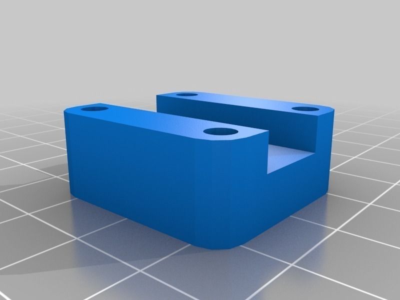 Tricopter block with two holes Free 3D print model_4