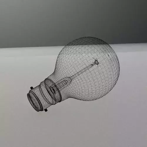 Vintage Edison light bulb 3D model