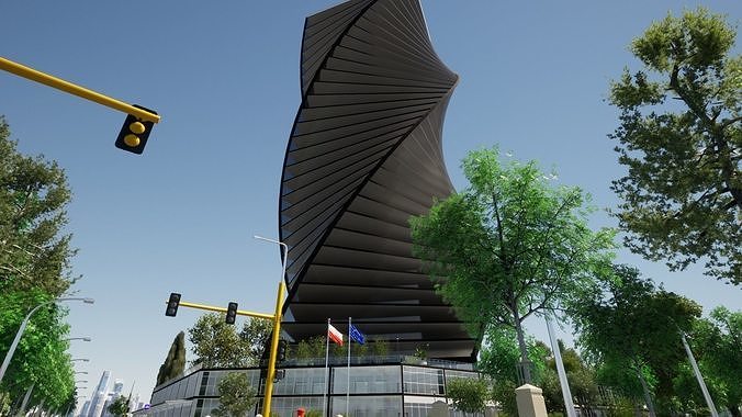 Residential and commercial building Stanczyk 3D model