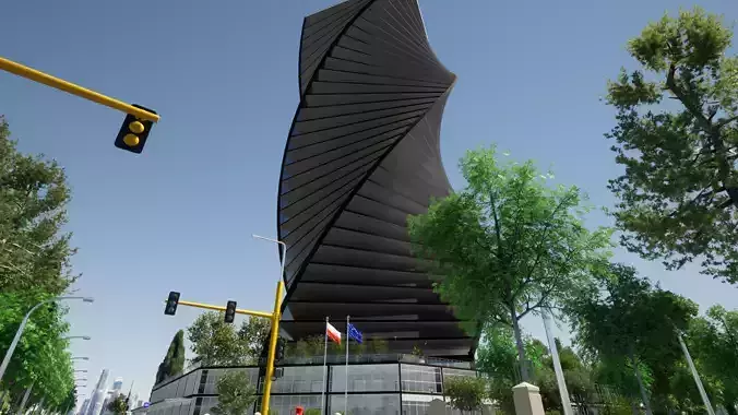 Residential and commercial building Stanczyk 3D model