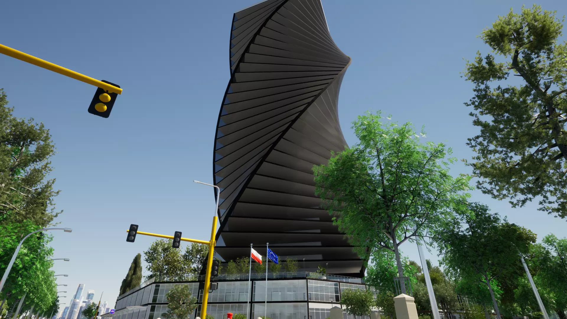 Residential and commercial building Stanczyk 3D model_0