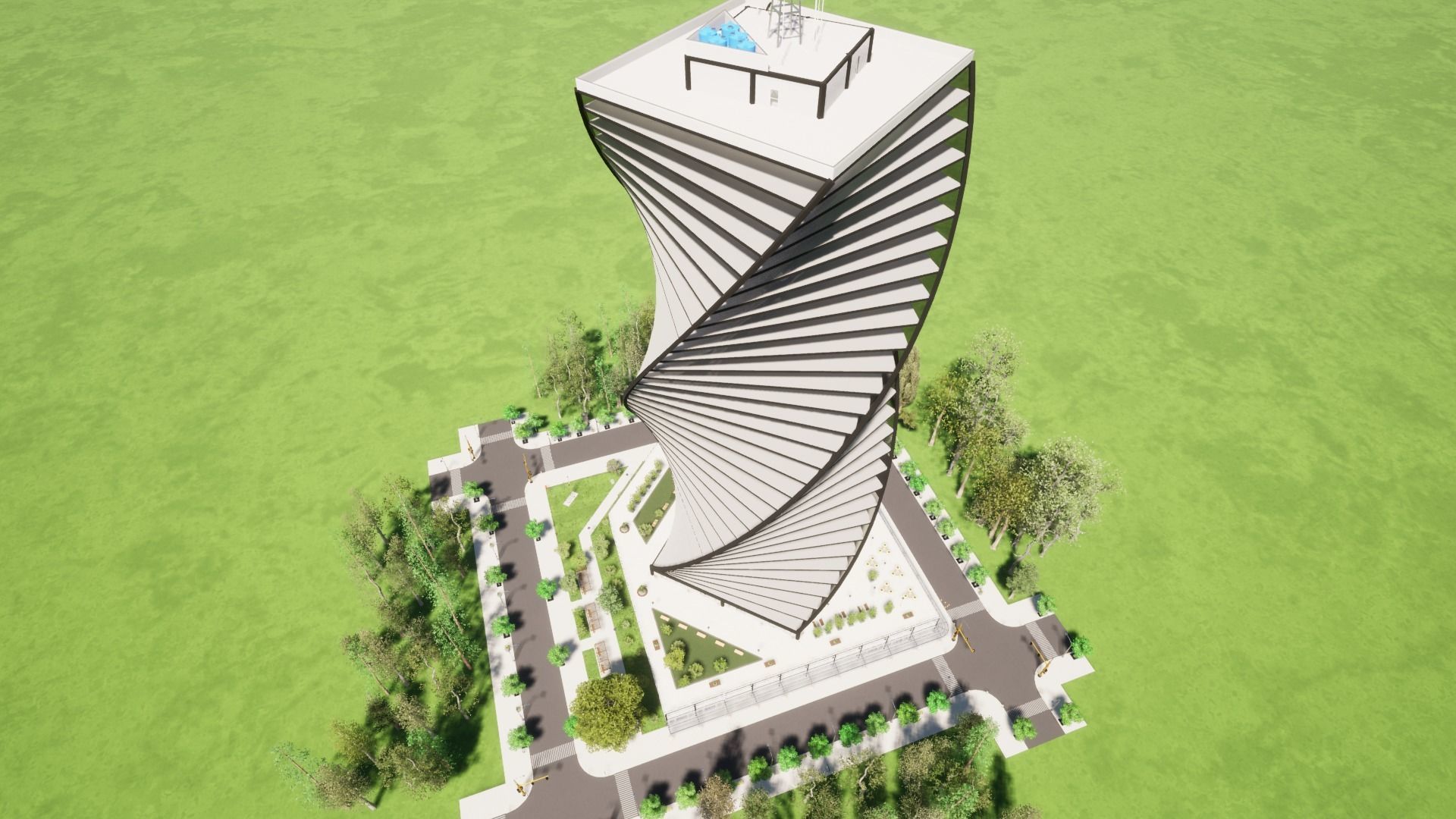 Residential and commercial building Stanczyk 3D model_10