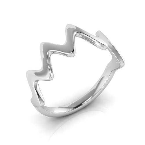 Wave fashion ring 3D print model