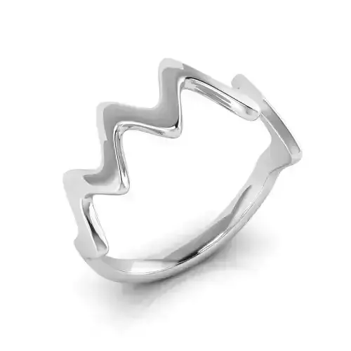 Wave fashion ring