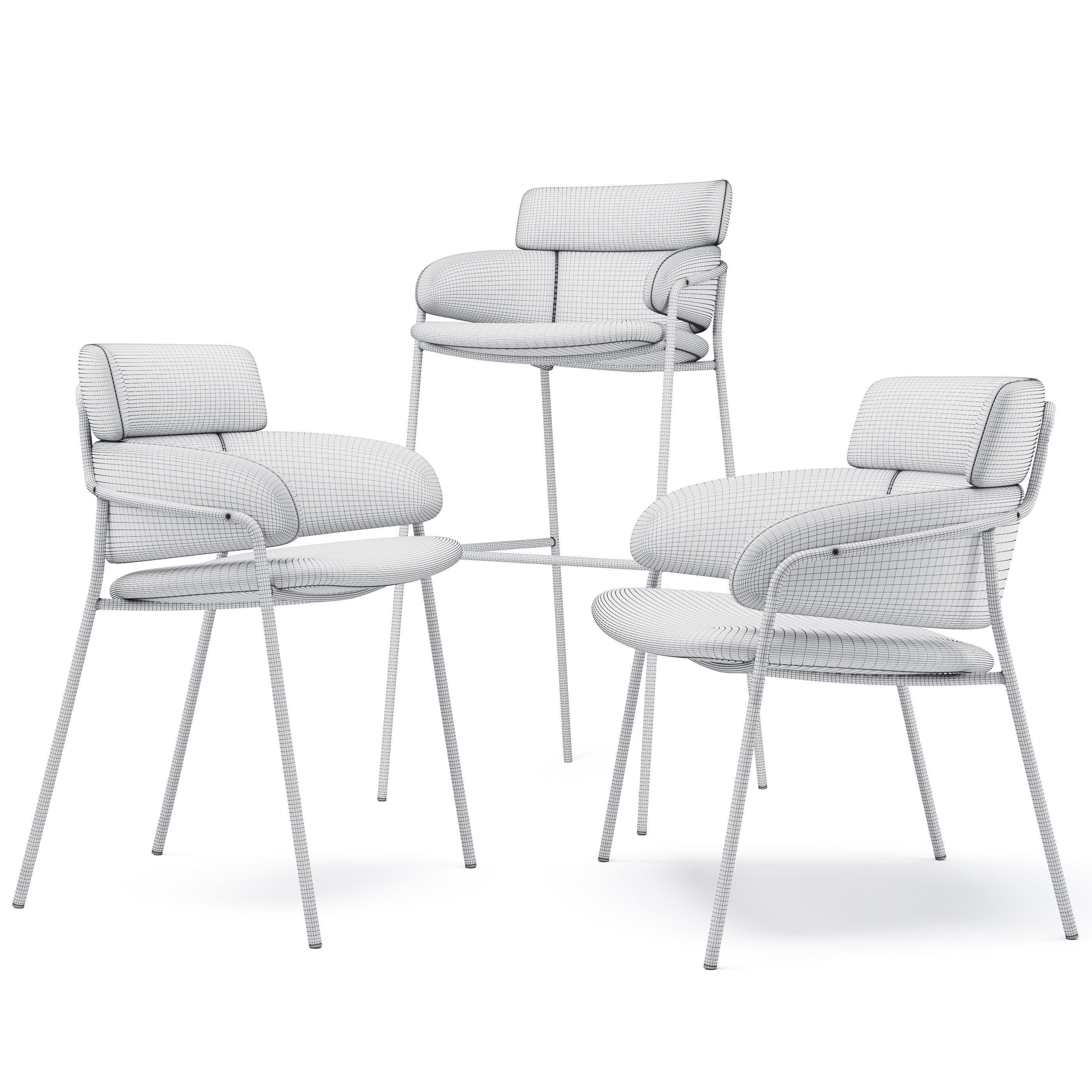 Strike Chair 3D model_1