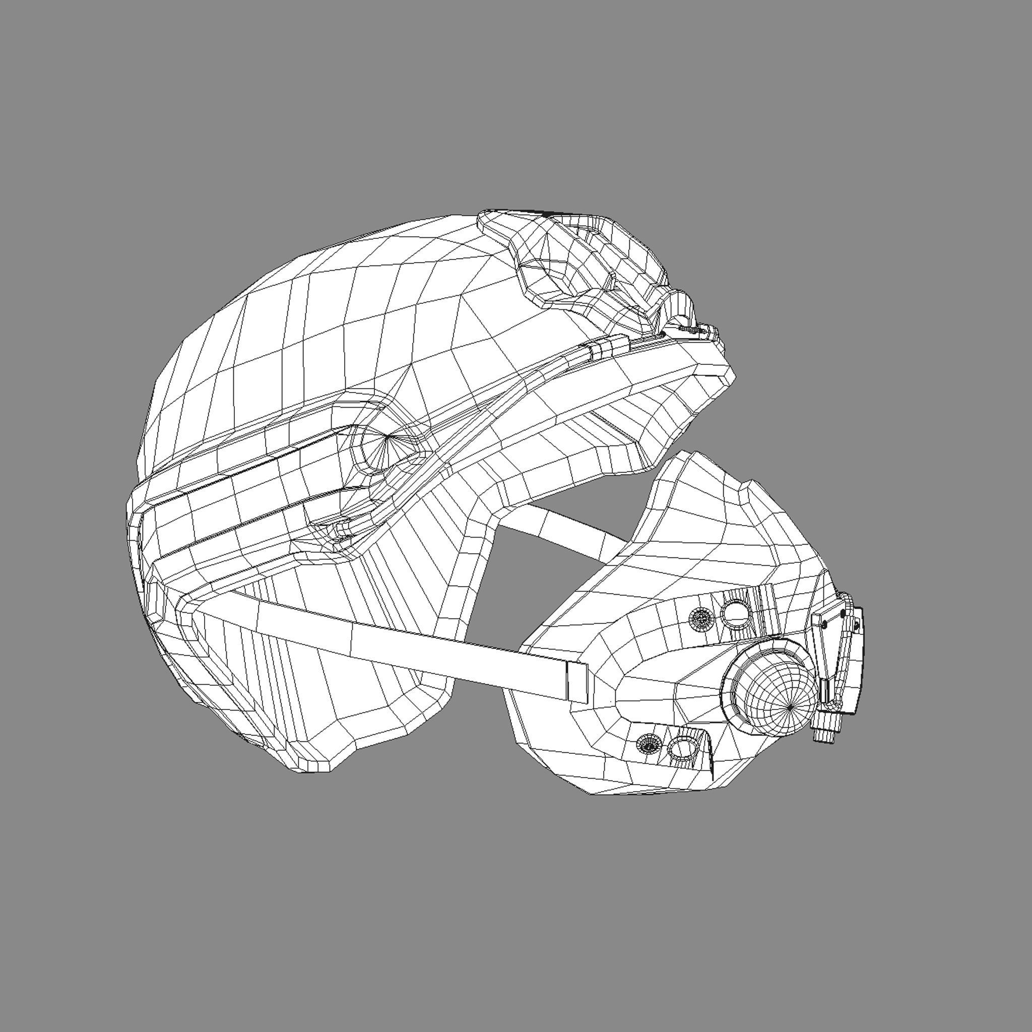 Halo Helmet 3D model_5