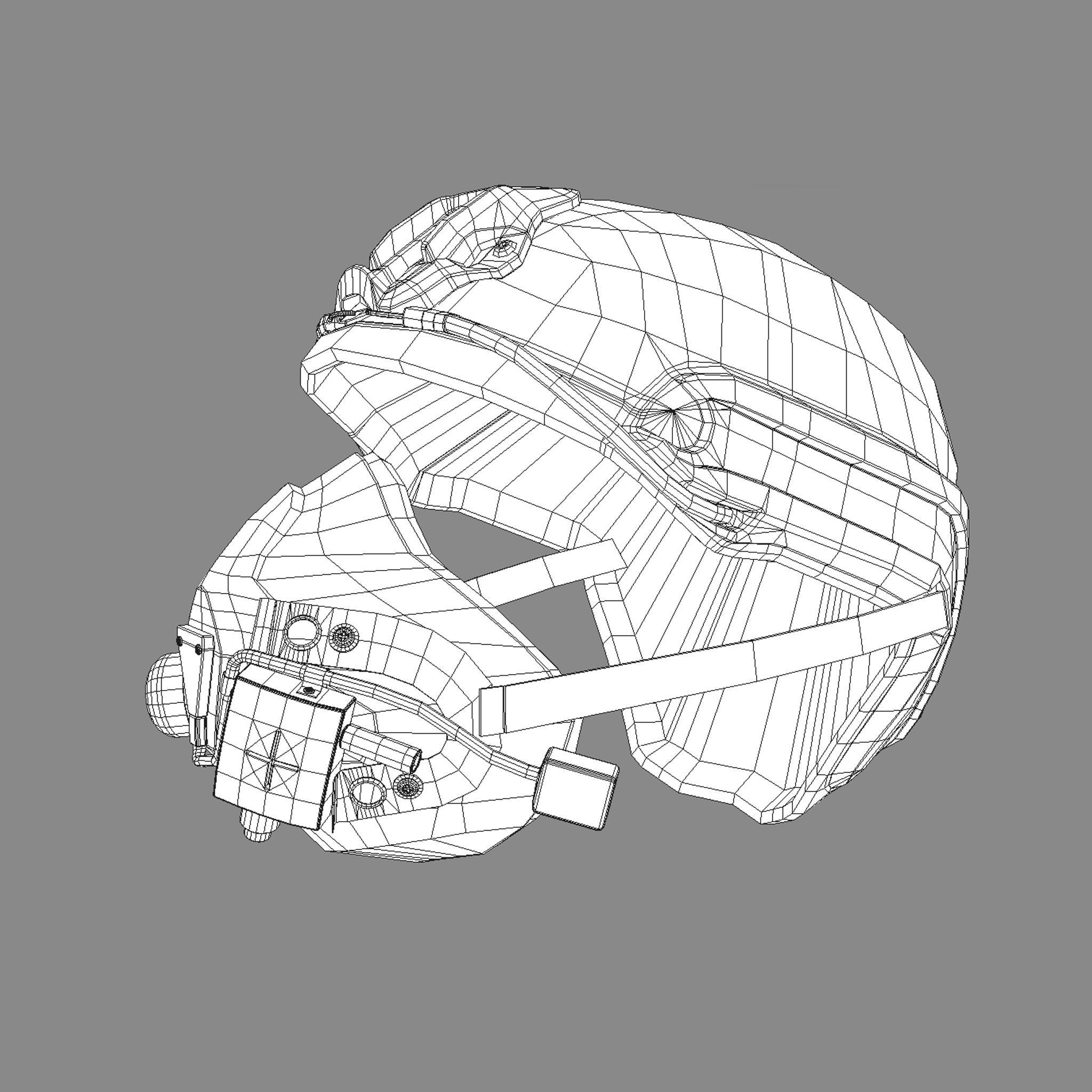 Halo Helmet 3D model_4