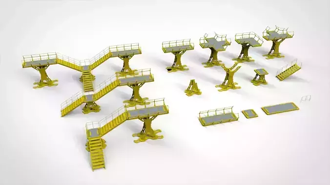 Sci Fi Modular Environment 8 3D model