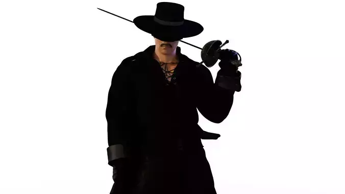 El Zorro 3D model