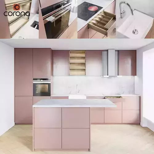 Kitchen collection - 1 Modern pink kitchen