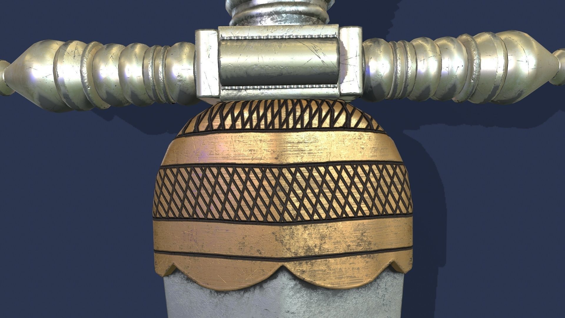 Oriental Dagger Low-poly 3D model_4