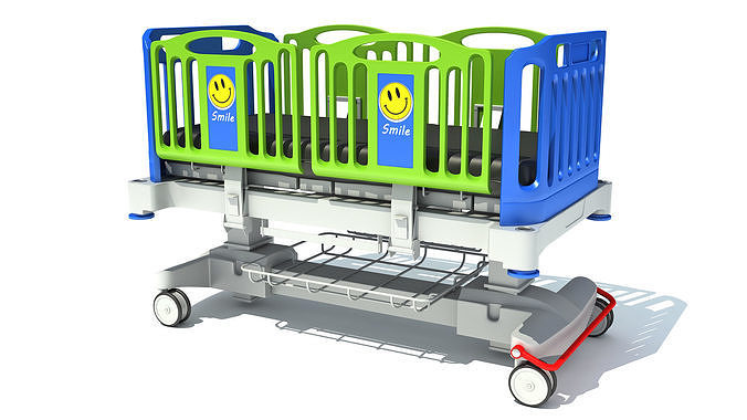 Medical Hospital Bed 3D model