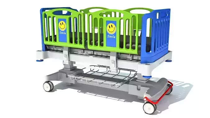 Medical Hospital Bed 3D model