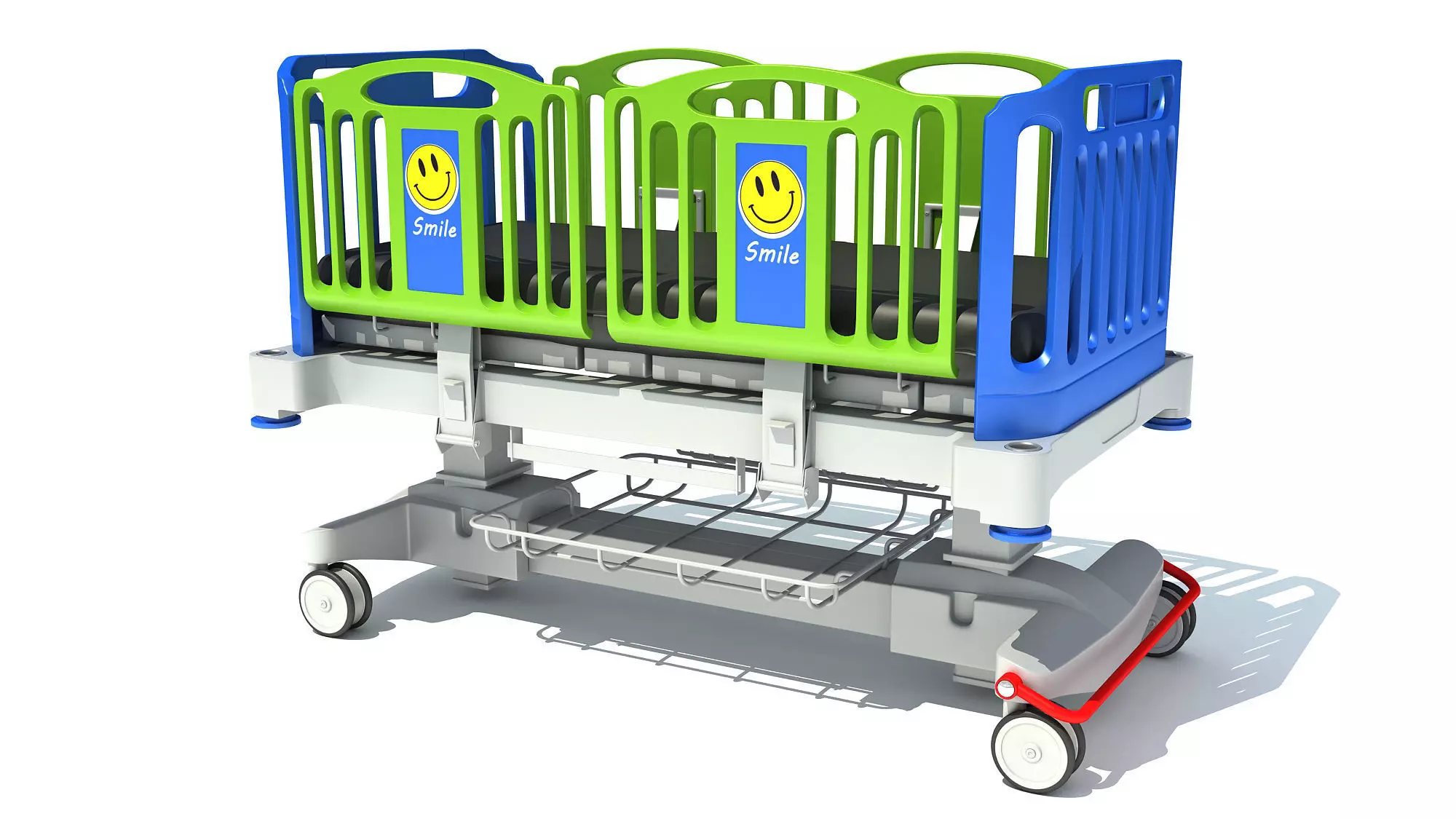 Medical Hospital Bed 3D model_0