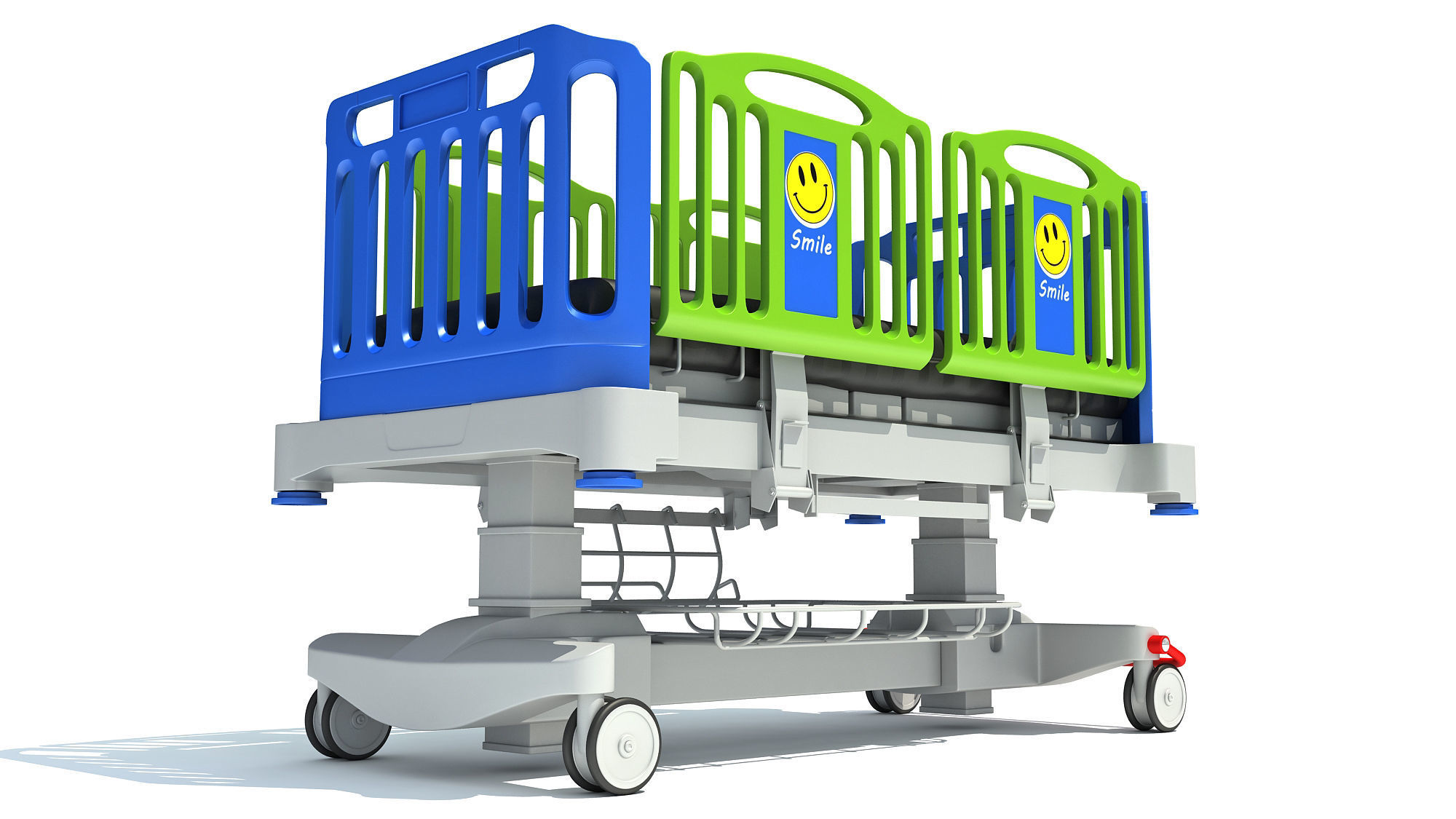 Medical Hospital Bed 3D model_8