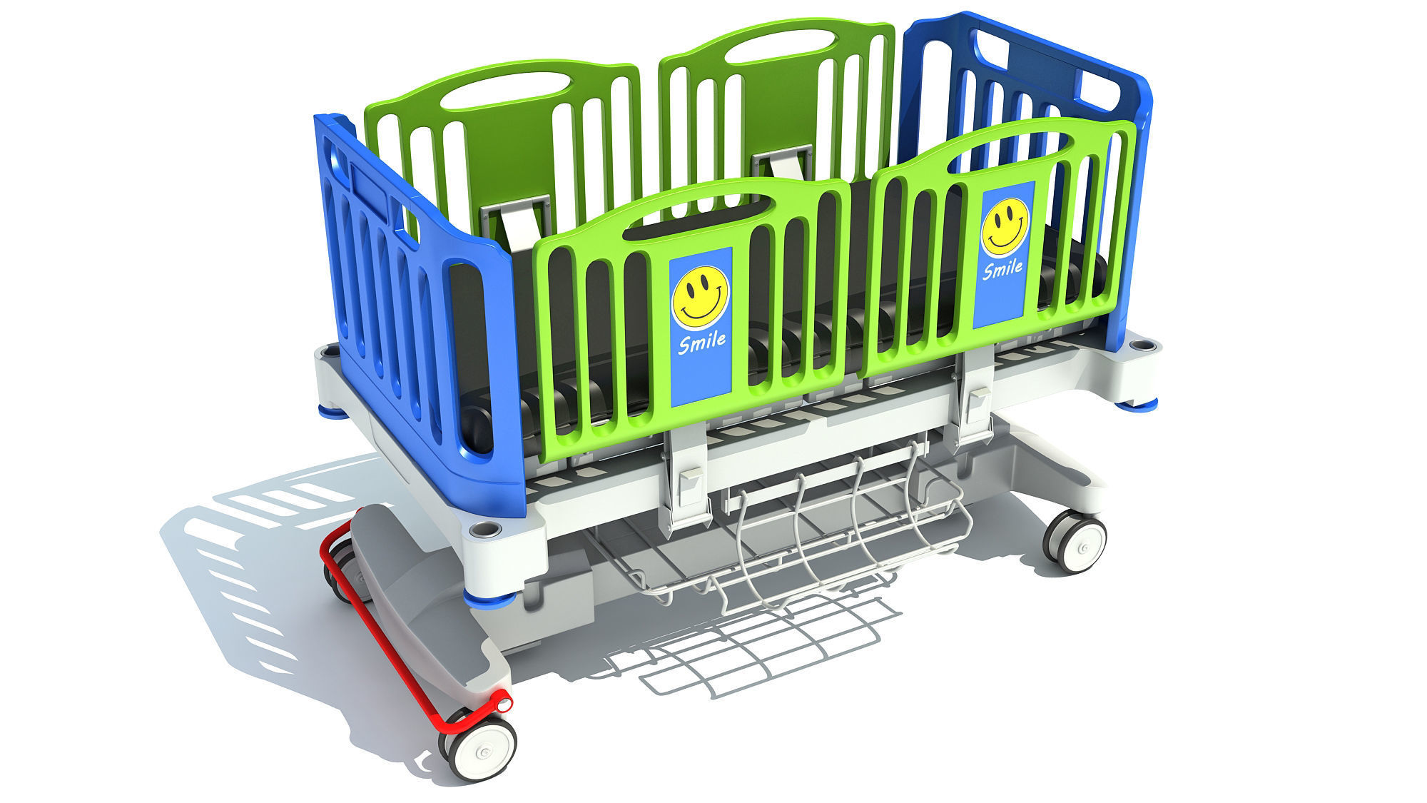 Medical Hospital Bed 3D model_5