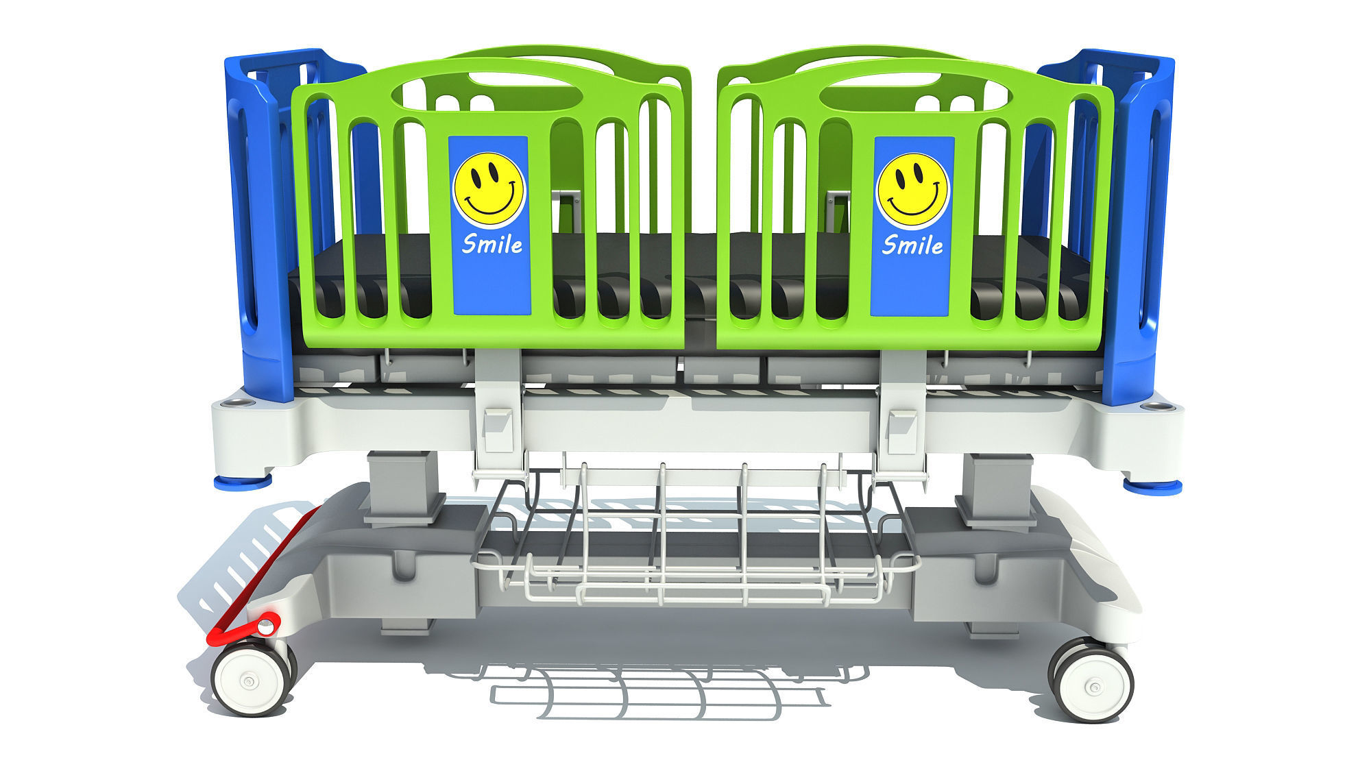 Medical Hospital Bed 3D model_6