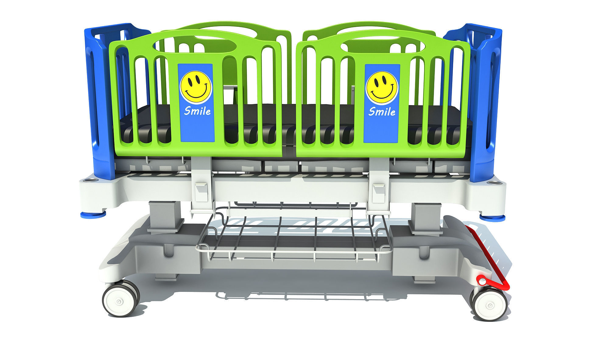 Medical Hospital Bed 3D model_1