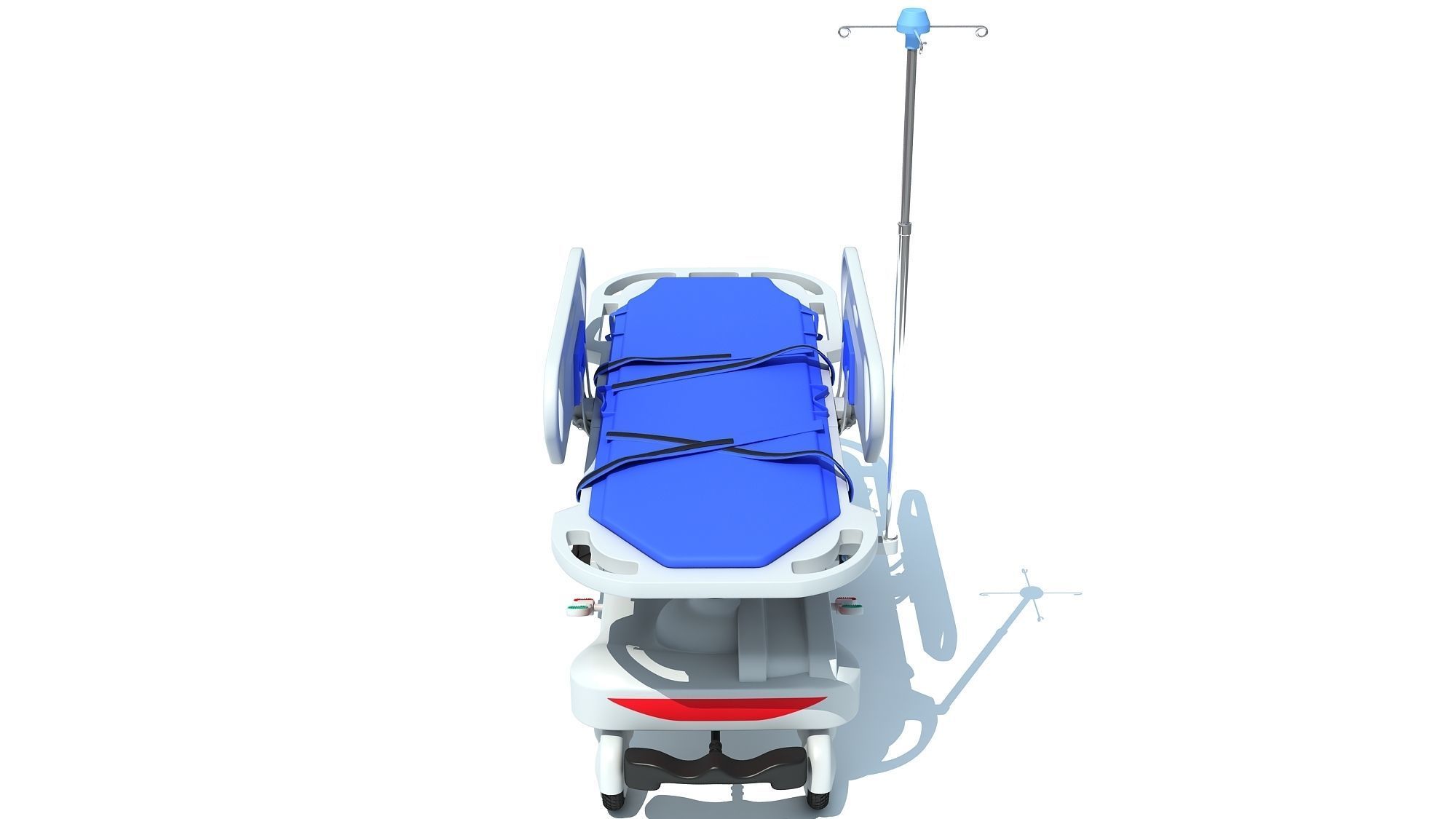 Patient Transfer Medical Stretcher 3D model_10