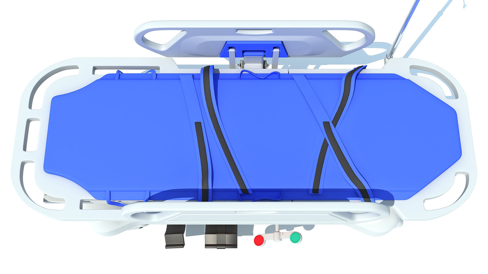 Patient Transfer Medical Stretcher 3D model_11