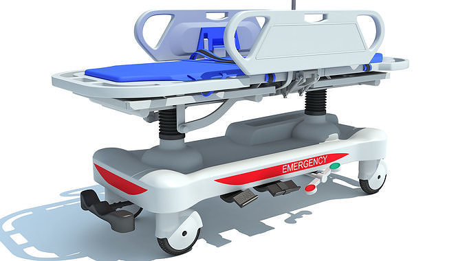 Patient Transfer Medical Stretcher 3D model