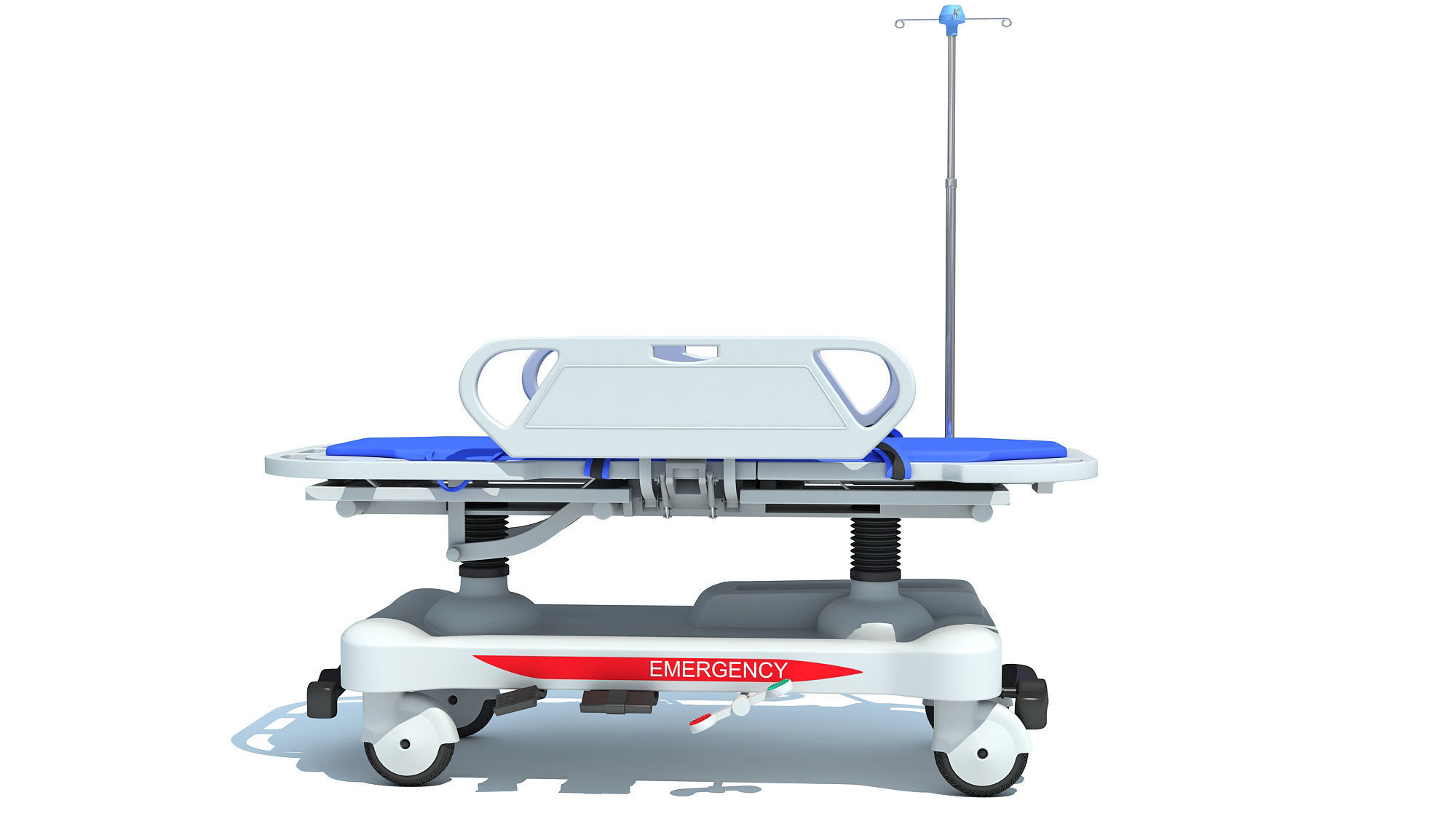 Patient Transfer Medical Stretcher 3D model_8