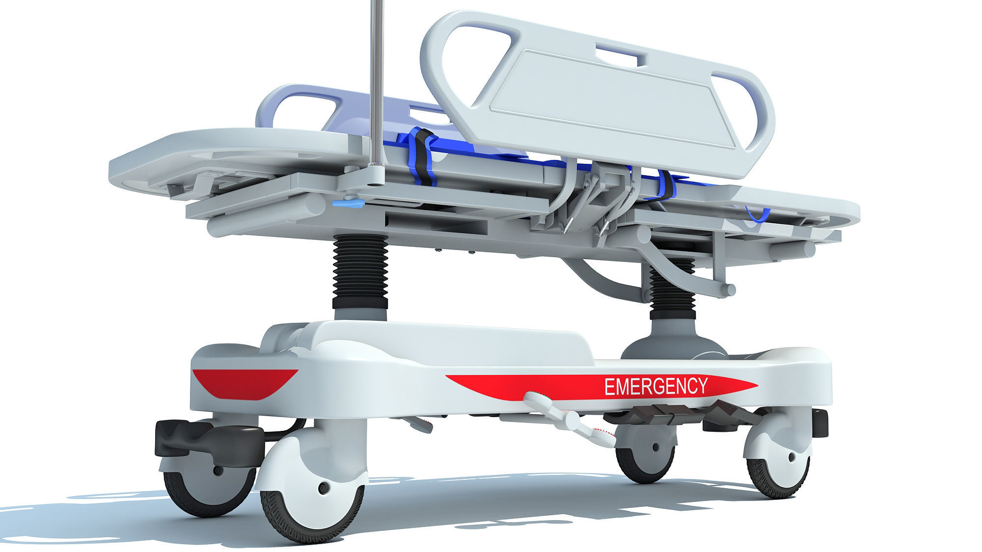 Patient Transfer Medical Stretcher 3D model_1
