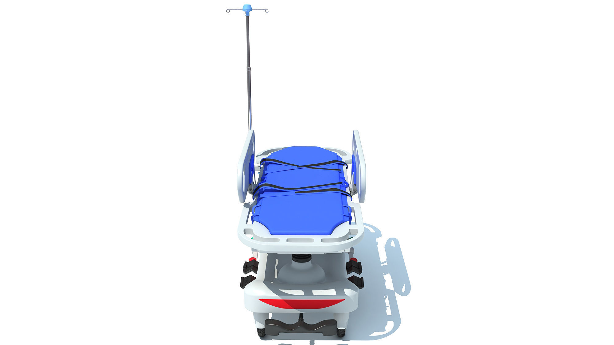 Patient Transfer Medical Stretcher 3D model_6