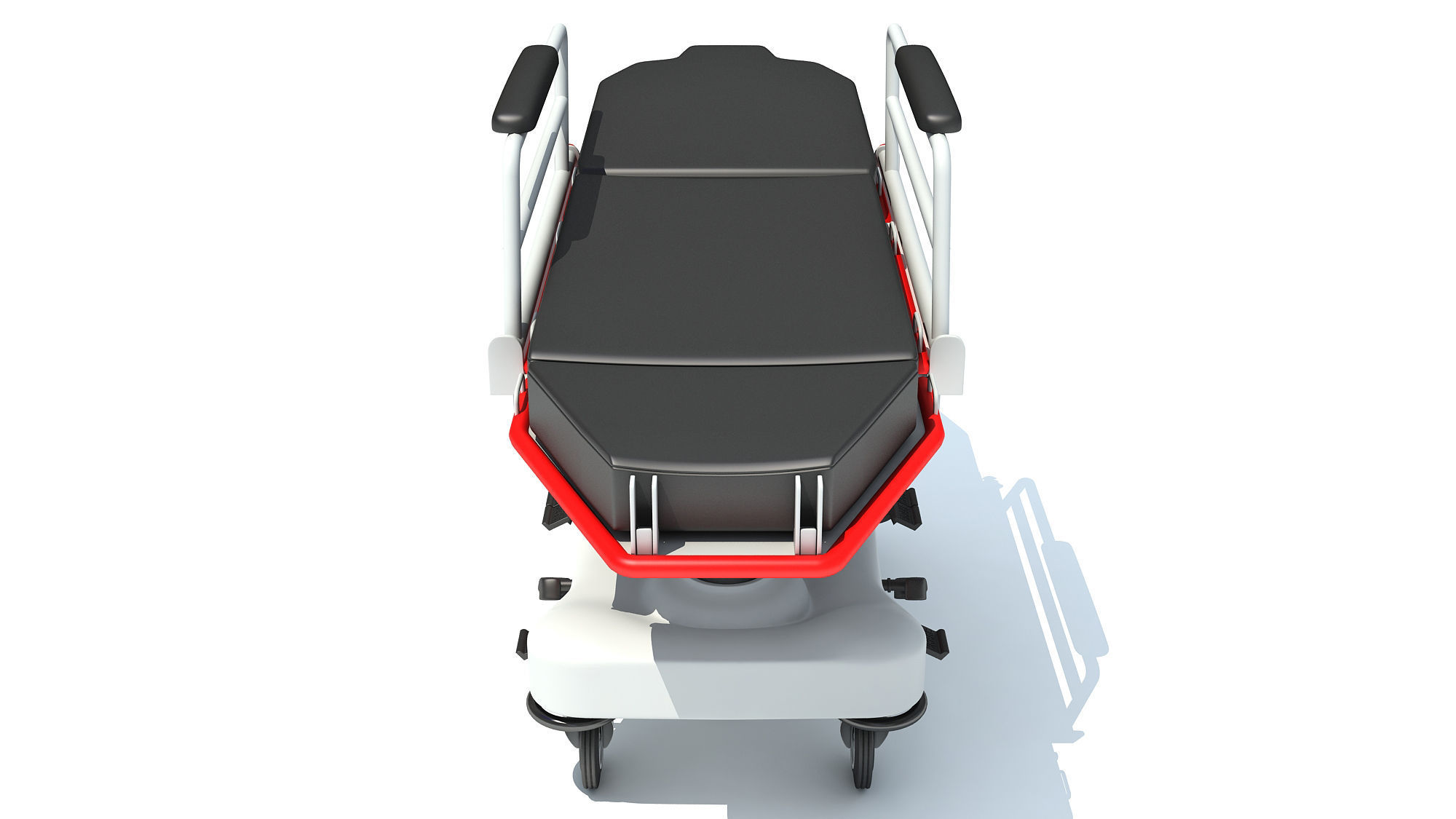 Medical Stretcher 3D model_9