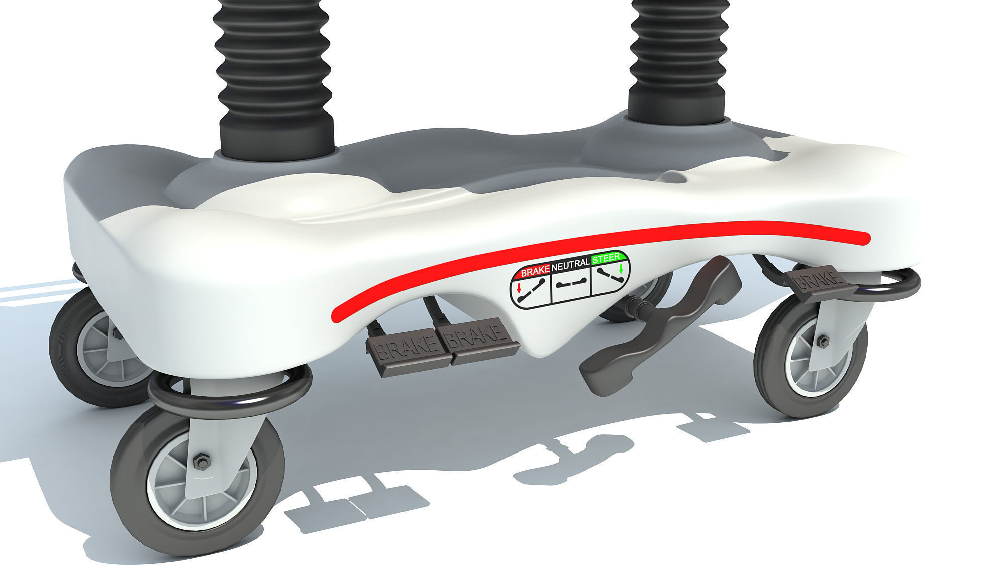 Medical Stretcher 3D model_11
