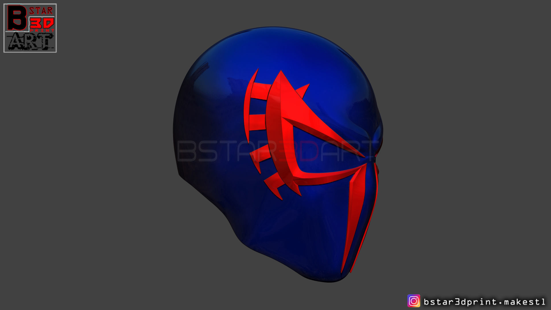 Spider Man 2099 mask -Spider man Helmet - Marvel comics 3D print model_3