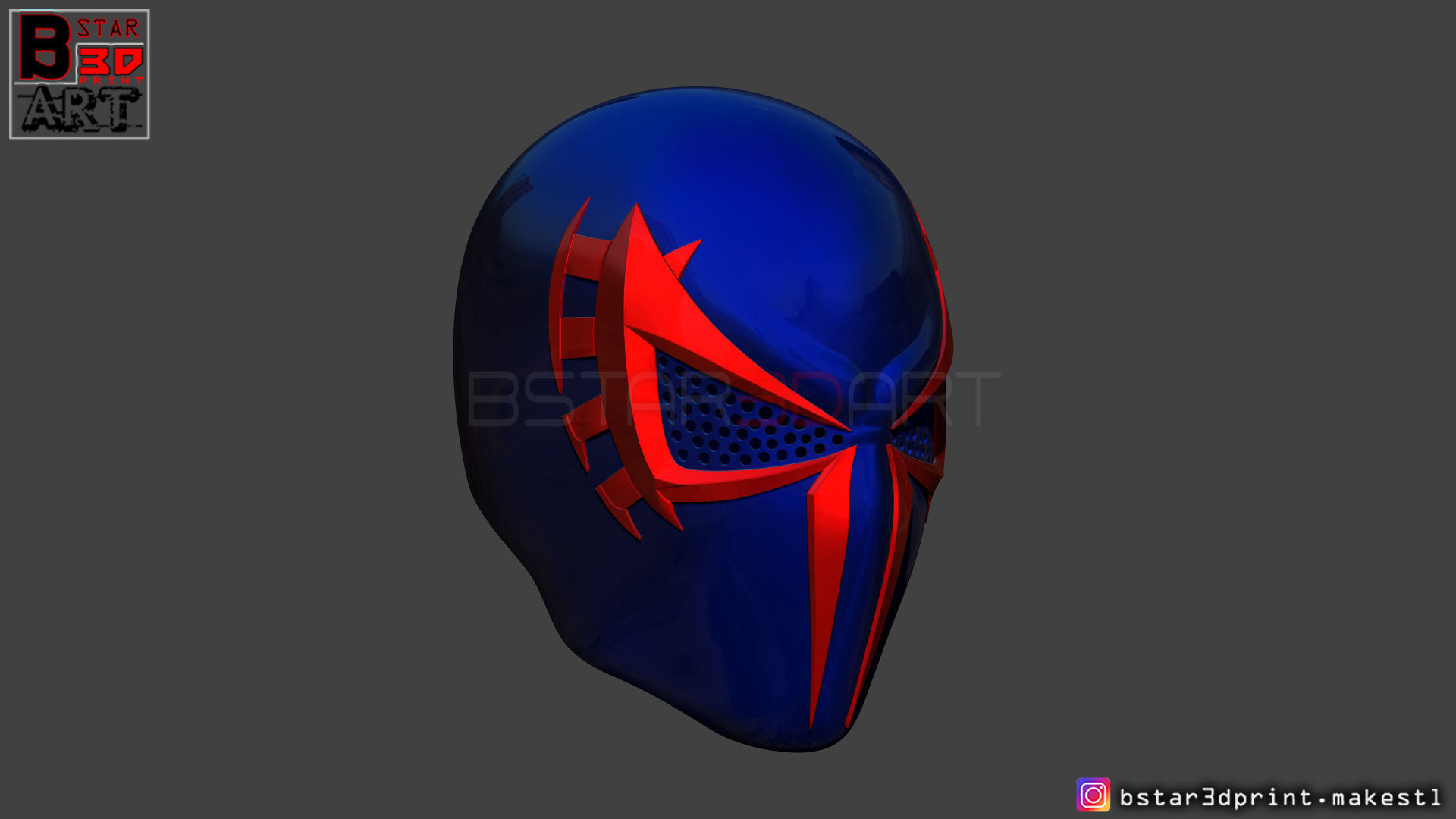 Spider Man 2099 mask -Spider man Helmet - Marvel comics 3D print model_11