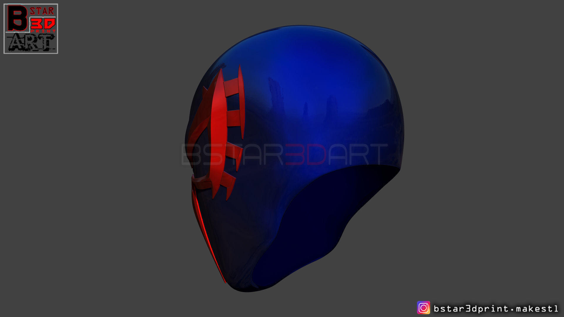 Spider Man 2099 mask -Spider man Helmet - Marvel comics 3D print model_7
