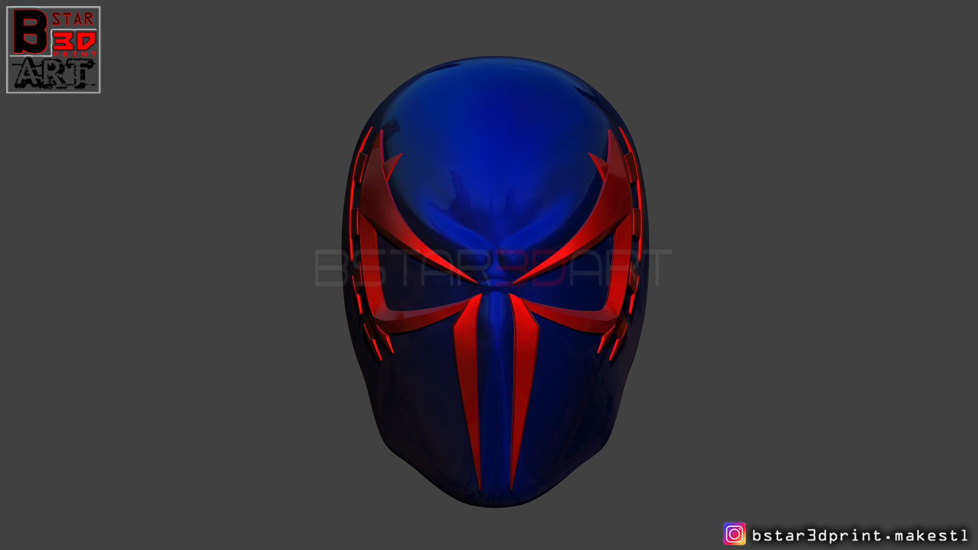 Spider Man 2099 mask -Spider man Helmet - Marvel comics 3D print model_8