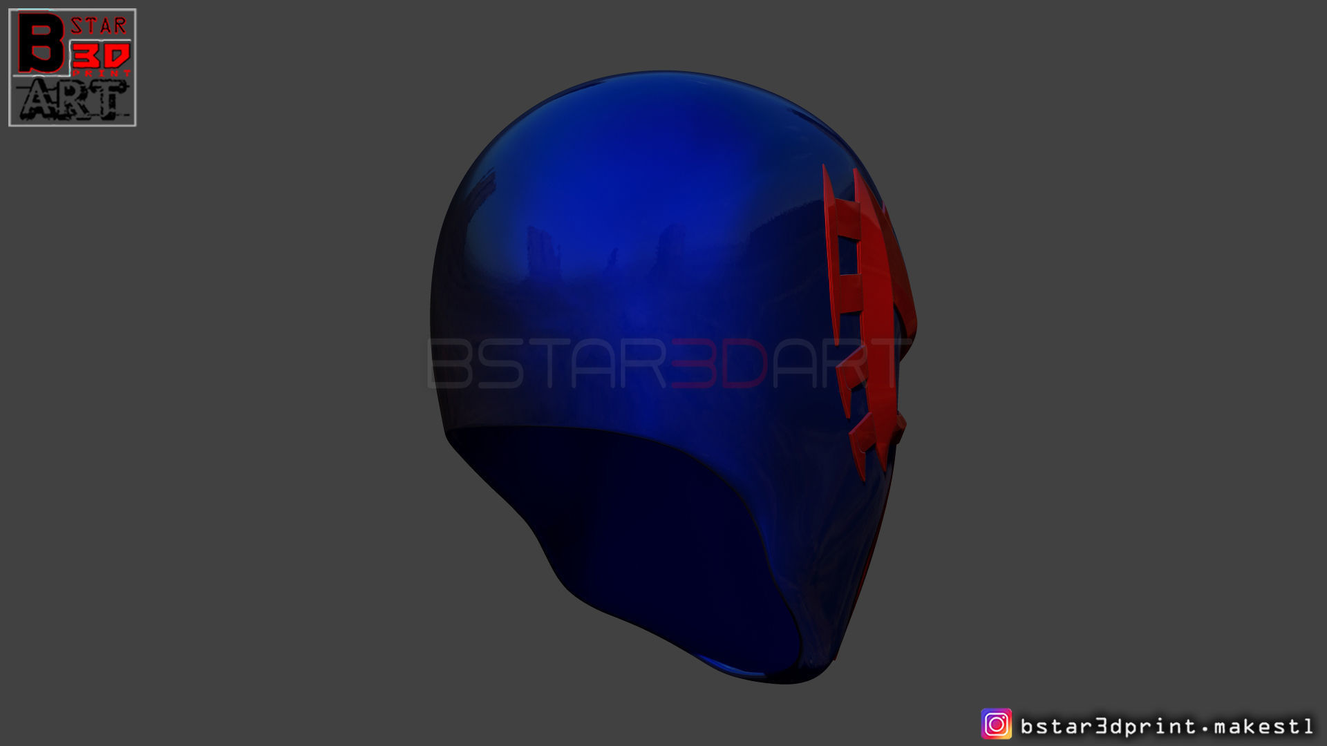 Spider Man 2099 mask -Spider man Helmet - Marvel comics 3D print model_5