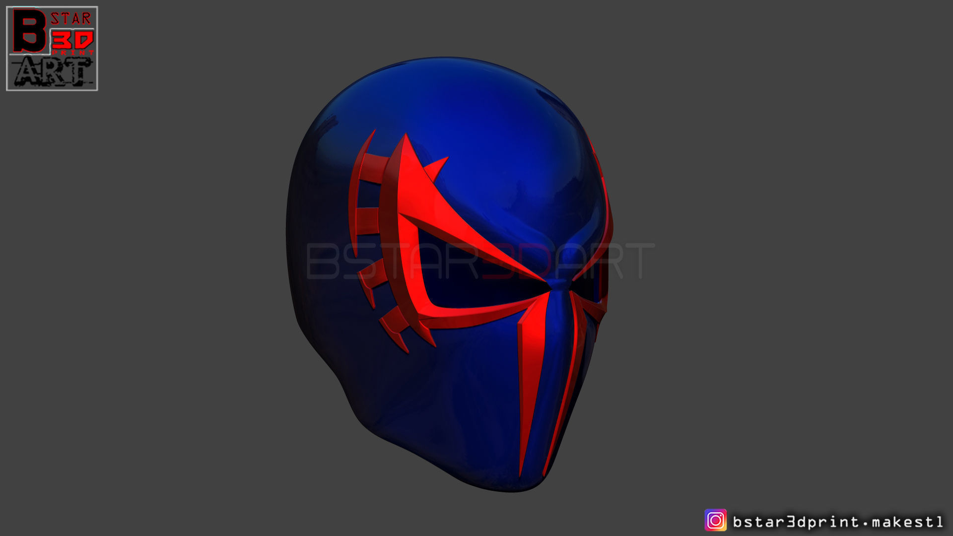Spider Man 2099 mask -Spider man Helmet - Marvel comics 3D print model_10