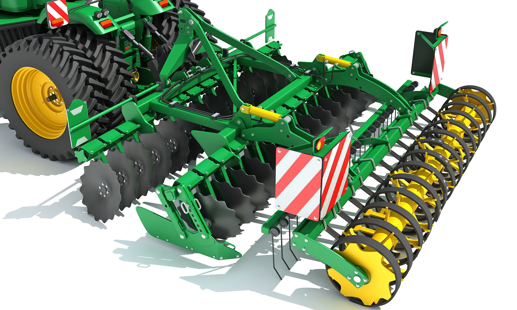 Tractor with Seed Drill 3D model_14